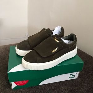 Green Suede Puma